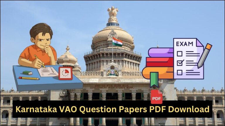 Karnataka VAO Question Papers PDF Download