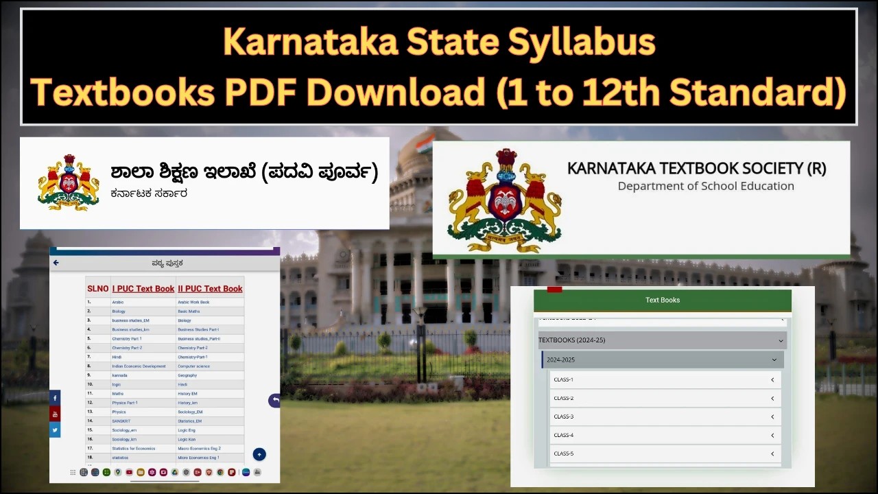 Karnataka state syllabus textbooks PDF download