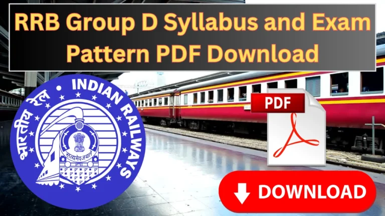 RRB Group D Syllabus and Exam Pattern PDF Download